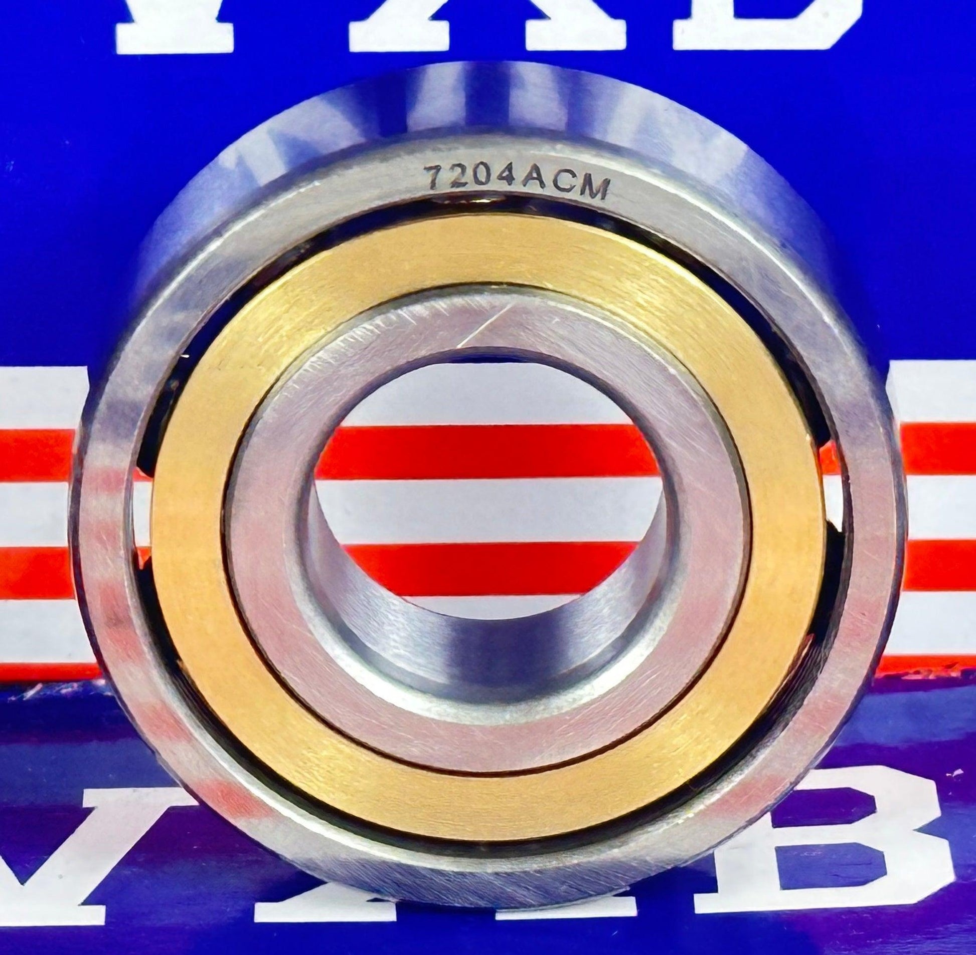 7204ACM Angular Contact bearing Bronze Cage 20x47x14mm - fast shipping 🇺🇸