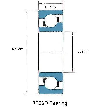 7206B Angular Contact Ball Bearing - fast shipping 🇺🇸