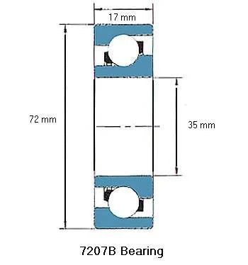 7207B Angular Contact Ball Bearing - fast shipping 🇺🇸