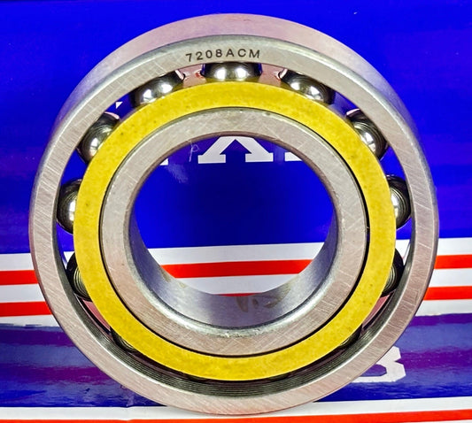 7208ACM Angular Contact bearing Bronze Cage 40x80x18mm - fast shipping 🇺🇸