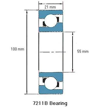7211B Angular Contact Ball Bearing - fast shipping 🇺🇸