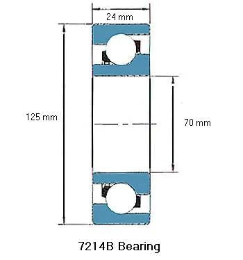 7214B Bearing Angular contact 7214B - fast shipping 🇺🇸