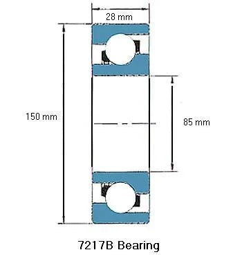 7217B Bearing Angular contact 7217B - fast shipping 🇺🇸
