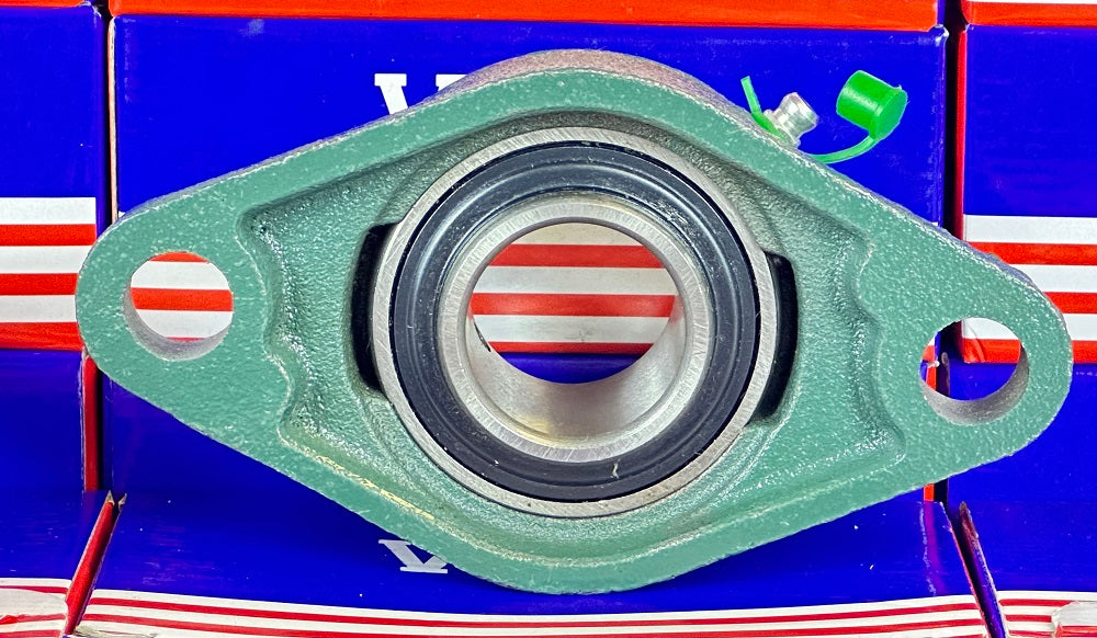1-1/4" Bearing UCFL206-20 - 2-Bolt Flanged Cast Housing Mounted Bearing - fast shipping 🇺🇸