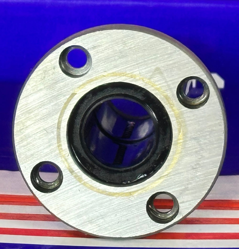 16mm Round Flanged Long Bushing Linear Motion LBF16LUU - fast shipping 🇺🇸