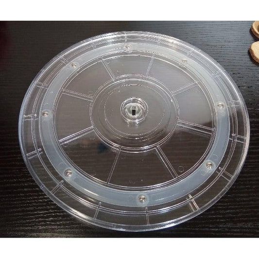 8" Dia. CLear Acrylic Lazy Susan Turntable Bearing - fast shipping 🇺🇸
