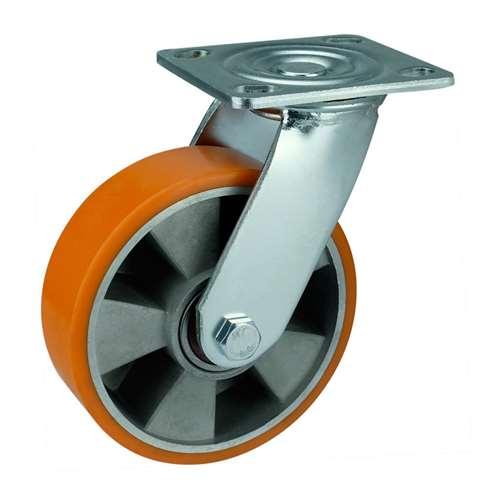 8" Heavy Duty Caster Wheel 1543 Lbs - Aluminium - PU Top Plate - fast shipping 🇺🇸