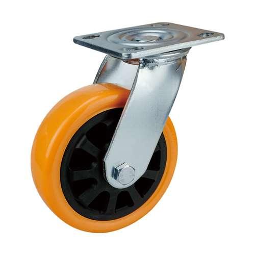 8" Heavy Duty Caster Wheel 661 Lbs - PU Top Plate - fast shipping 🇺🇸
