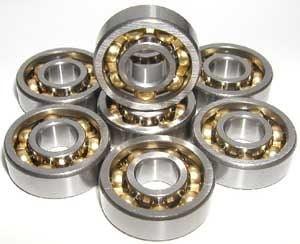 8 Skateboard Open Smooth Ball Bearing Fancy Bronze Cage - fast shipping 🇺🇸