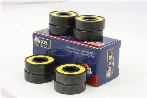 80-Pack 608-2RS Black Skateboard/Inline Skate/Rollerblade/Hockey Bearings - fast shipping 🇺🇸