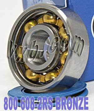 800-Pack Skateboard/in-line/Skate/Fidget Bearings Bronze Cage Sealed - fast shipping 🇺🇸