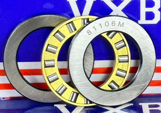 81106M Cylindrical Roller Thrust Bearing 30x47x11mm - Bronze Cage - fast shipping 🇺🇸