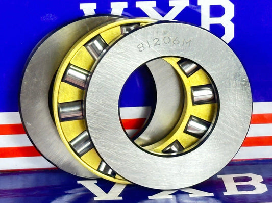 81206M Cylindrical Roller Thrust Bearing 30x52x16mm - Bronze Cage - fast shipping 🇺🇸