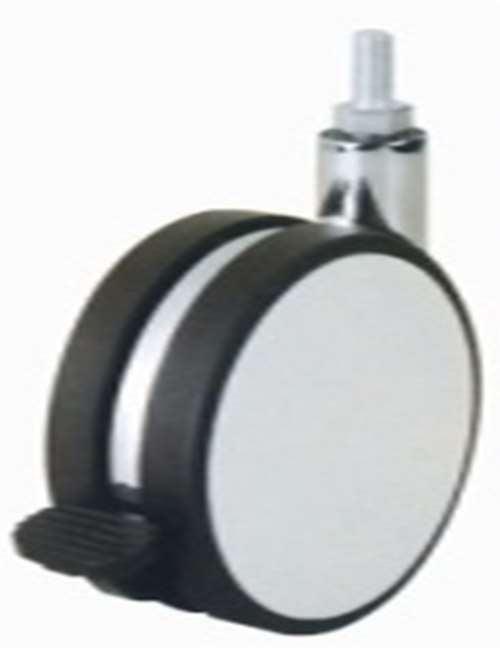 82mm Caster Wheel 99 Lbs - Brake Zinc Alloy - Acrylonitrile Butadiene Styrene (Plastic) M8 Threaded Stem - fast shipping 🇺🇸