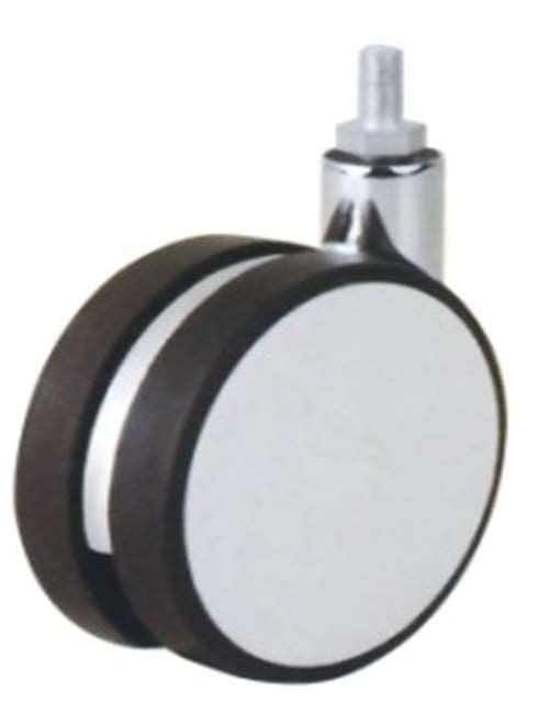 82mm Caster Wheel 99 Lbs - Zinc Alloy - Acrylonitrile Butadiene Styrene (Plastic) M8 Threaded Stem - fast shipping 🇺🇸
