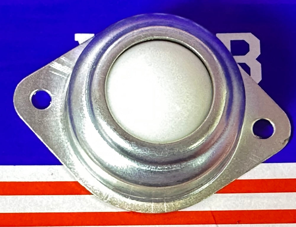 2 Holes Flange Ball Transfer Unit 1 Inch Mounted Surface Bearing - fast shipping 🇺🇸