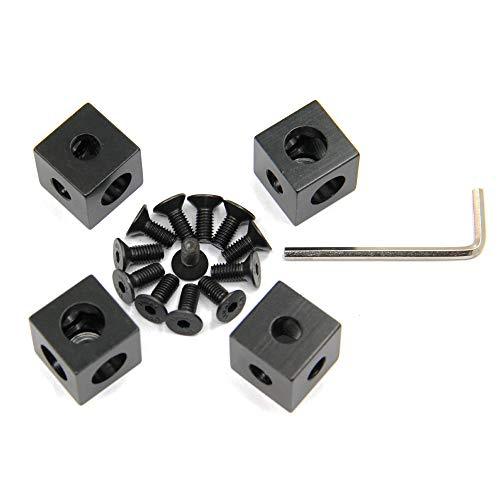 8PCS Black Corner Bracket Cube (20x20x20mm) for 6mm Slot Aluminum Extrusion Profile 2020 Series (Cube Corner-8PCS) - fast shipping 🇺🇸