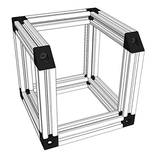 8PCS Black Corner Bracket Cube (20x20x20mm) for 6mm Slot Aluminum Extrusion Profile 2020 Series (Cube Corner-8PCS) - fast shipping 🇺🇸