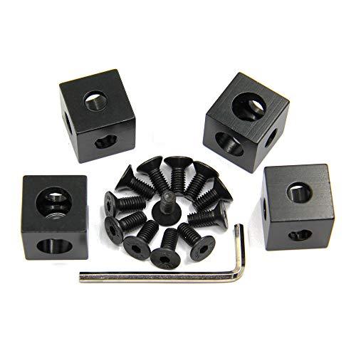 8PCS Black Corner Bracket Cube (20x20x20mm) for 6mm Slot Aluminum Extrusion Profile 2020 Series (Cube Corner-8PCS) - fast shipping 🇺🇸