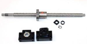 9.6 inch Travel Stroke 16mm Anit-Backlash Ballscrew set - Nut & Bearing Supports - fast shipping 🇺🇸