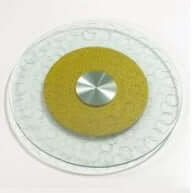 63" Tempered Glass Golden Restaurant Lazy Susan Turntable - fast shipping 🇺🇸