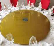 63" Gold Tempered Glass Heavy Duty Lazy Susan - Turntable Bearing Base - fast shipping 🇺🇸