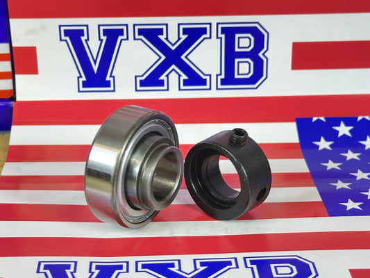 CSA202-10 5/8" Bore Cylindrical OD, Insert Bearing w/Locking Collar - fast shipping 🇺🇸