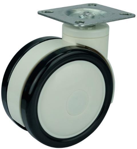 5" 275 Lbs Medical Caster Wheel - Plate PU/ABS material - fast shipping 🇺🇸