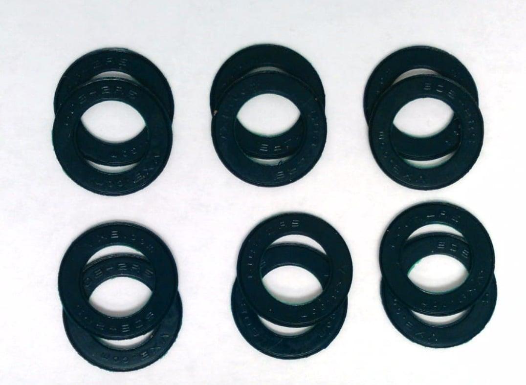 12-Pack Black seals for 608 Bearings - fast shipping 🇺🇸