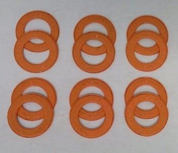 12-Pack Orange Rubber seals for 608 Bearings - fast shipping 🇺🇸