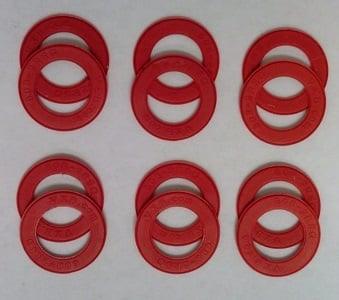 12-Pack Red seals for 608 Bearings - fast shipping 🇺🇸