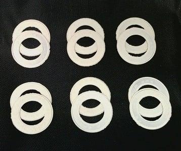 12-Pack White seals for 608 Bearings - fast shipping 🇺🇸