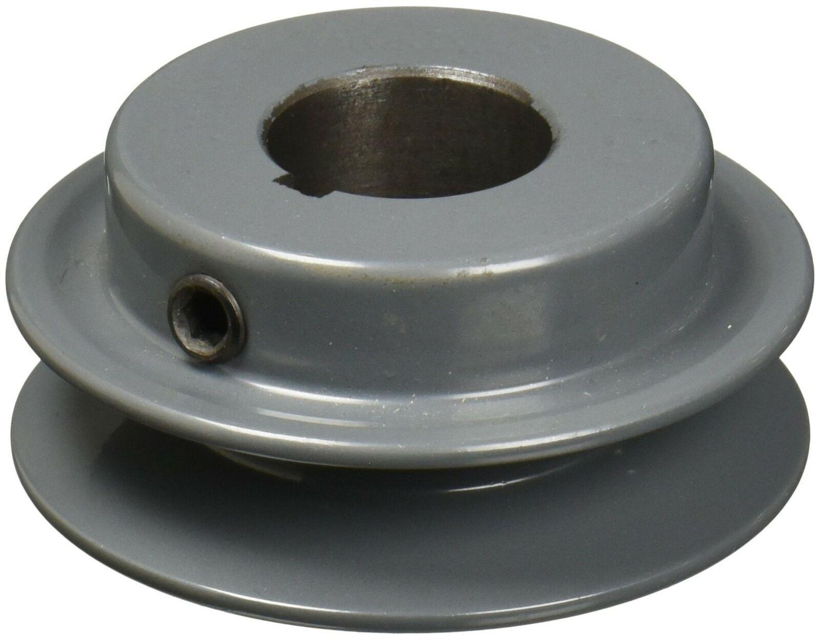 AK30-3/4" Bore Cast Iron Solid Sheave Pulley for V-belt size 3L, 4L OD: 3" ID: 3/4" One Groove AK3034 - fast shipping 🇺🇸