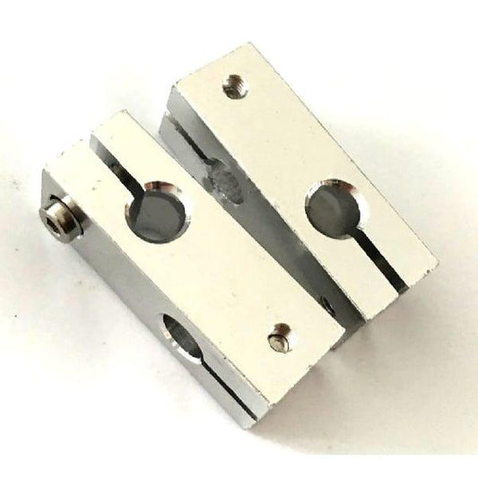 Aluminum Alloy 8mm-6mm Shaft Cross Double-hole Connector Support Clamp - fast shipping 🇺🇸