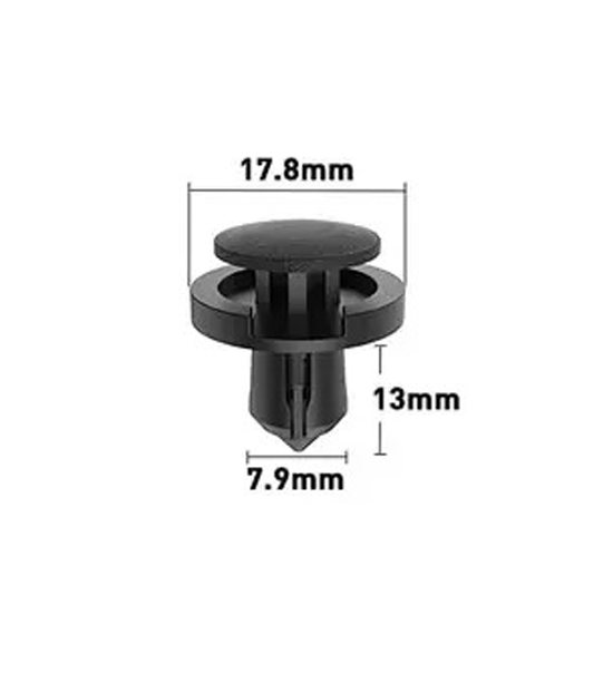 7.9mm Hole Push-in Plastic Rivet 13mm Auto Trim Fastener 7.9x13mm - fast shipping 🇺🇸