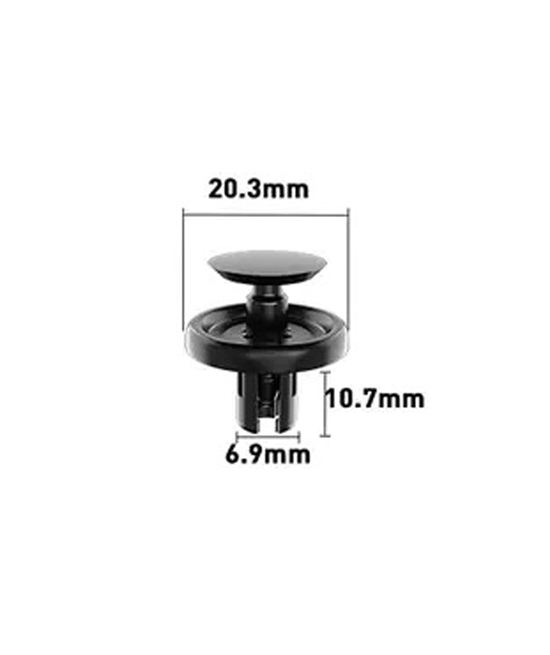 6.9mm Hole Push-in Plastic Rivet Sheet Metal Plugs 6.9x10.7mm - fast shipping 🇺🇸
