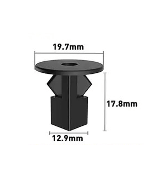 12.9mm Hole Push-in Plastic Rivet 17.8mm Auto Trim Fastener 12.9x17.8mm - fast shipping 🇺🇸