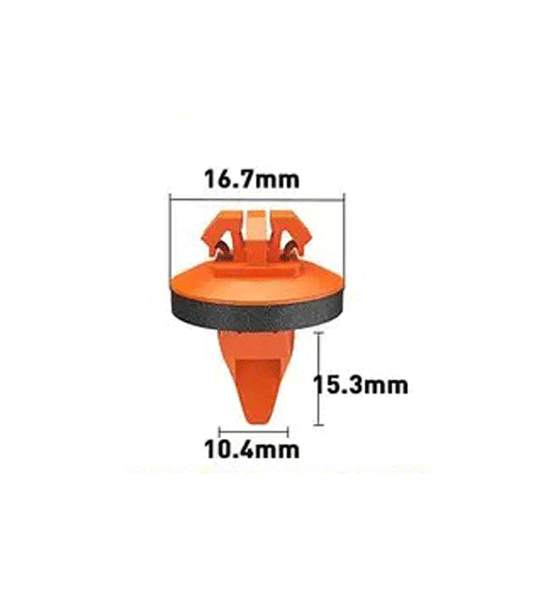10.4x15.3mm Hole Push-in Plastic Rivet Auto Trim Fasteners Clips Nylon - fast shipping 🇺🇸