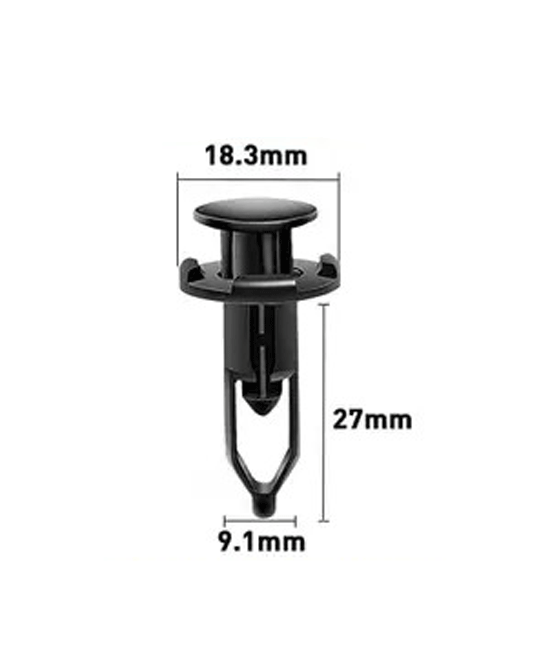 9.1mm Hole Push-in Plastic Rivet 27mm long Front Bumper Type Fasteners Clips Nylon Push 9.1x27mm - fast shipping 🇺🇸