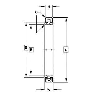 B542-2RS Extra Light Torque Tube Type Airframe Control Bearing 1-5/16" x 1-3/4" x 9/32" - fast shipping 🇺🇸