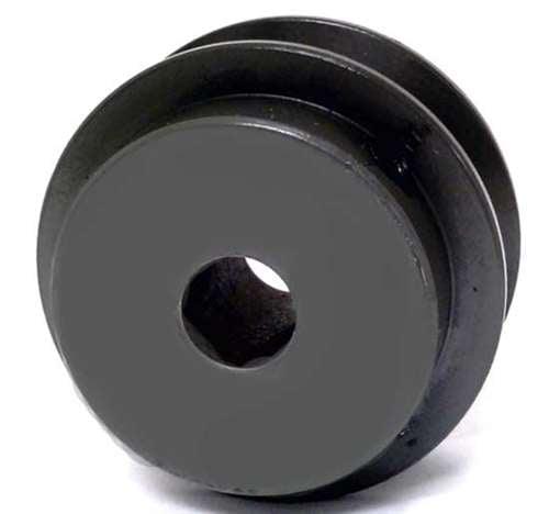 BK25 1/2" Bore Solid Pulley - 2.5" OD for V-belts cast iron size 4L, 5L - fast shipping 🇺🇸