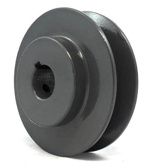BK47-3/4" ID 3/4" Bore cast iron Solid Pulley - 4.45" OD for V-belts size 4L, 5L (BK4734) - fast shipping 🇺🇸