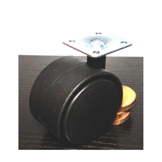 10-Pack Black Plastic Caster Wheel 30mm - Plate Caster - 75lb. Load Rating- - fast shipping 🇺🇸