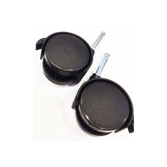 10-Pack Black Plastic Chair 2" Caster - 12.2mm Dia. Stem- - fast shipping 🇺🇸