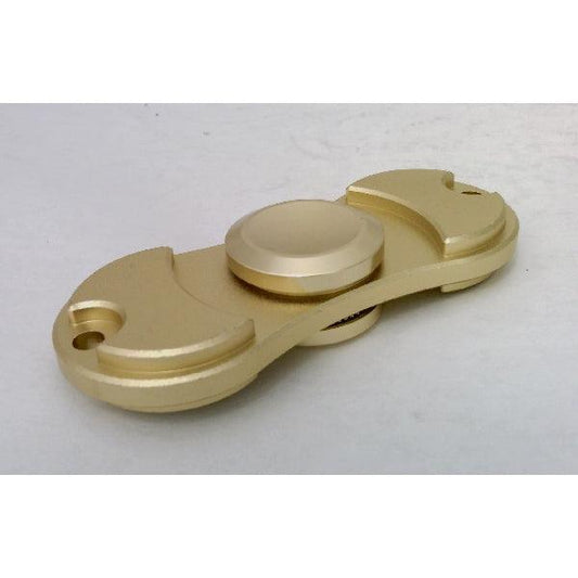 Brass color Aluminum Dual Fidget Hand Spinner Toy 42Q - fast shipping 🇺🇸