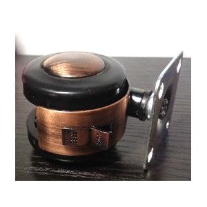 Bronze Caster Wheel 2" - Steel 4-Hole Plate Mount - Brake - fast shipping 🇺🇸