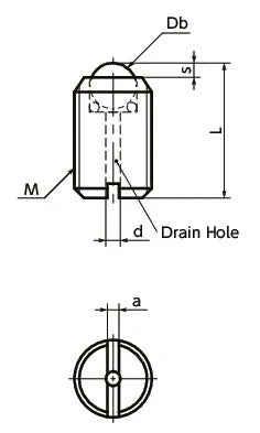 BRUSN-20-N Set Screw Type Ball Transfer Unit for Upward, Downward, & Sideward Applications - fast shipping 🇺🇸