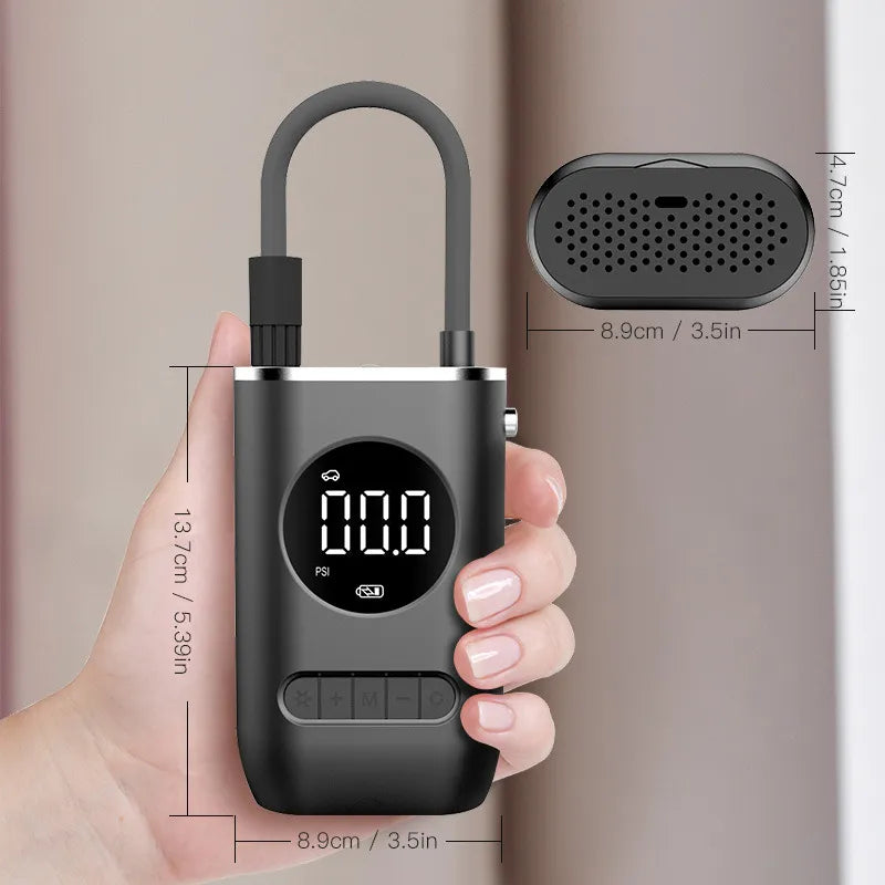 Car Portable Tire Inflator Wireless/Cordless USB-C Rechargeable Battery Operated - fast shipping 🇺🇸