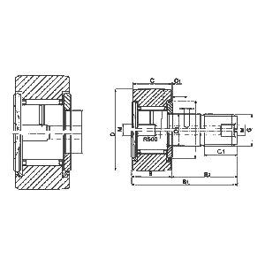 CF4 12mm Cam Follower Needle Roller Bearing - fast shipping 🇺🇸