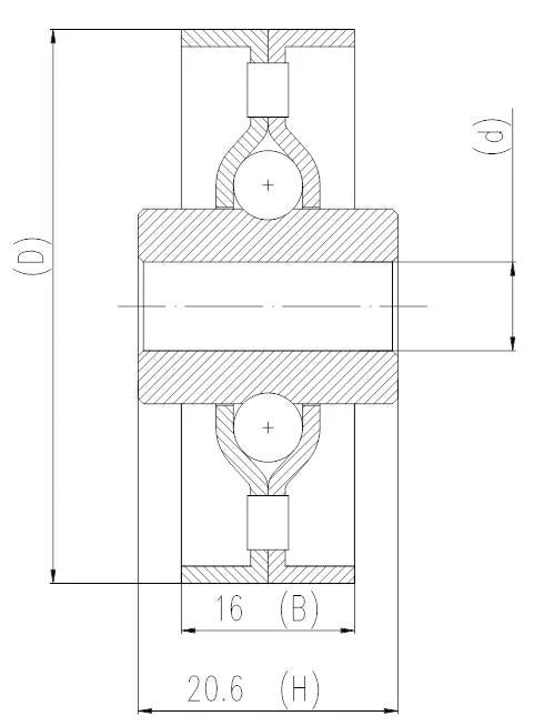 Conveyor Skate Roller Bearings 8.1x50x24 10-Pack Bearings - fast shipping 🇺🇸